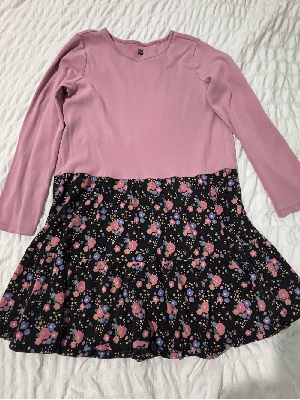 Tea Collection Girls Size 16 Floral Stripe Dress Birthday Playdate School Twirl